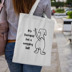 My therapist has a wagging tail vászontáska