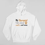 My therapist has paws and wet nose férfi pulóver