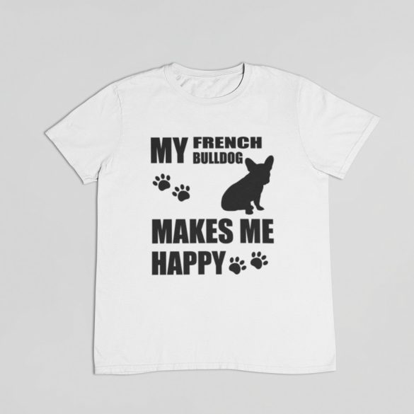 My frenchbulldog makes me happy Férfi Póló