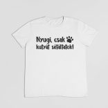Nyugi, csak kutyát sétáltatok! férfi póló