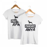 Pinscher páros póló (Pinscher anya & Pinscher apa)