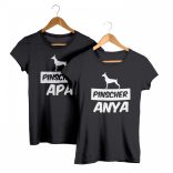 Pinscher páros póló (Pinscher anya & Pinscher apa)