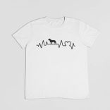 Pitbull heartbeat férfi póló