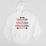 Pitbullos szív és pitbullos lélek férfi pulóver