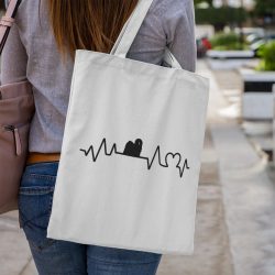 Puli heartbeat vászontáska