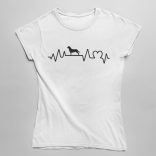 Rottweiler heartbeat női póló