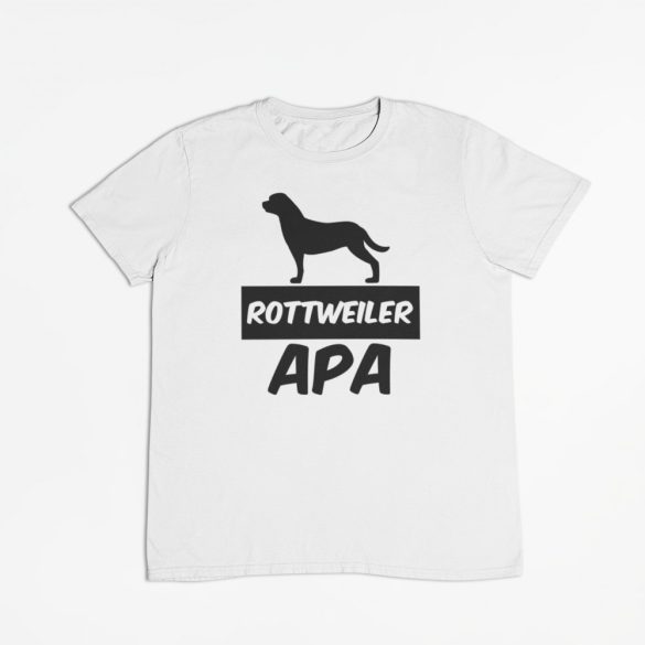 Rottweiler apa férfi póló