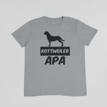 Rottweiler apa férfi póló