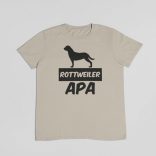 Rottweiler apa férfi póló