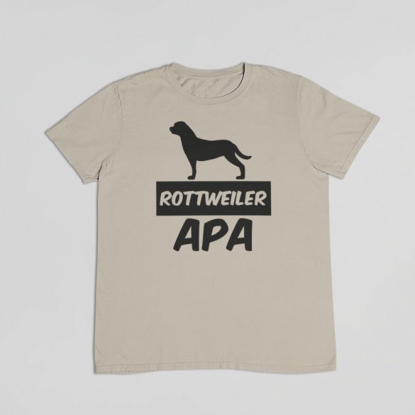 Rottweiler apa férfi póló