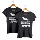 Rottweiler páros póló (Rottweiler anya & Rottweiler apa)