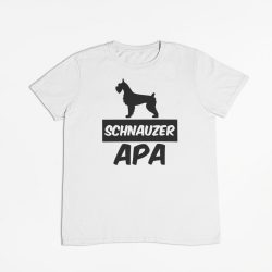 Schnauzer apa férfi póló