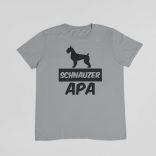 Schnauzer apa férfi póló