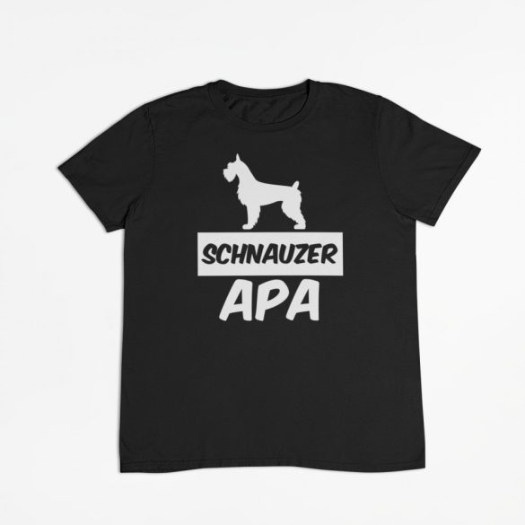 Schnauzer apa férfi póló