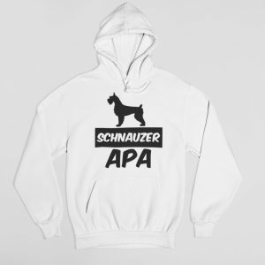 Schnauzer apa férfi pulóver