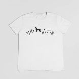 Schnauzer heartbeat férfi póló