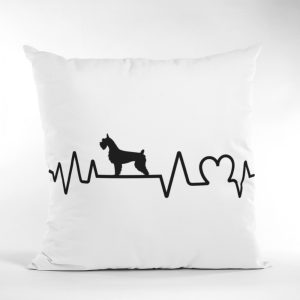 Schnauzer heartbeat párna