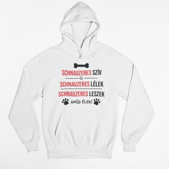 Schnauzeres szív és schnauzeres lélek pulóver