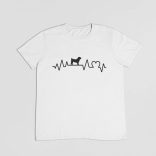 Shar pei heartbeat férfi póló