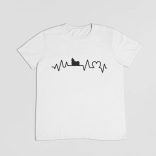 Shih-tzu heartbeat férfi póló