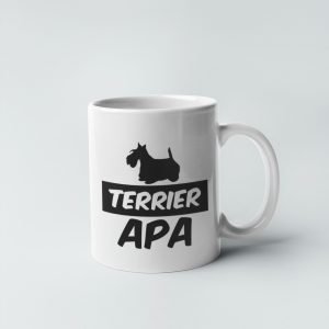 Skót terrier apa bögre