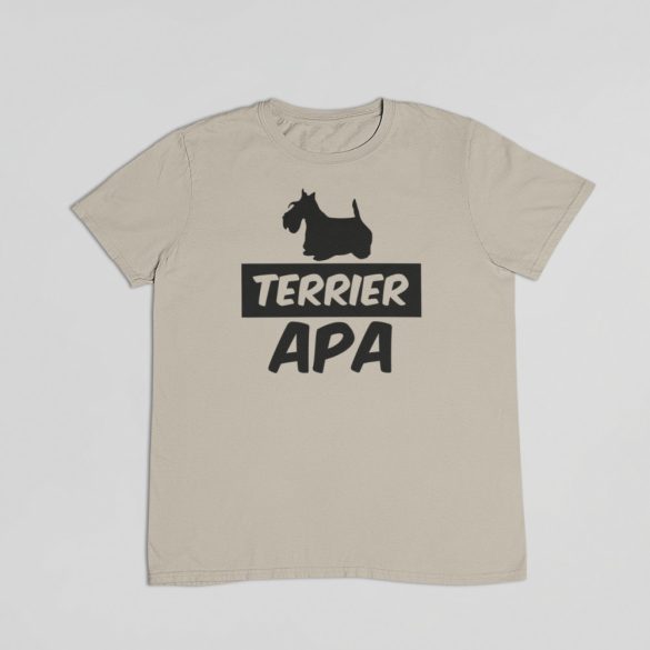 Skót terrier apa férfi póló