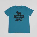 Skót terrier apa férfi póló