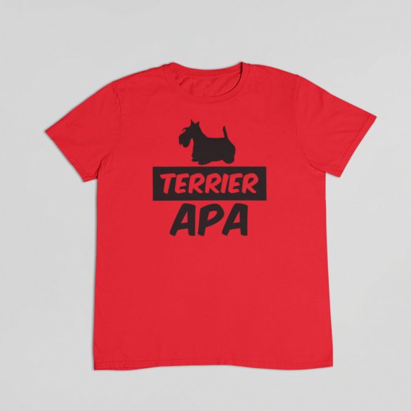 Skót terrier apa férfi póló