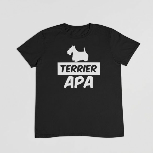 Skót terrier apa férfi póló