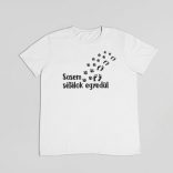 Sosem sétálok egyedül férfi póló