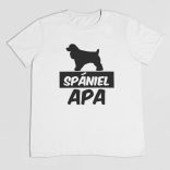 Spániel apa férfi póló