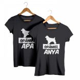 Spániel páros póló (Spániel anya & Spániel apa)
