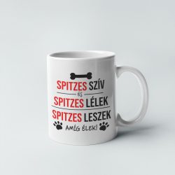 Spitzes szív és spitzes lélek bögre