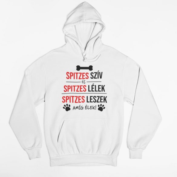 Spitzes szív és spitzes lélek pulóver