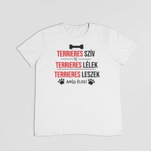 Terrieres szív és terrieres lélek férfi póló