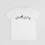 Vizsla heartbeat férfi póló