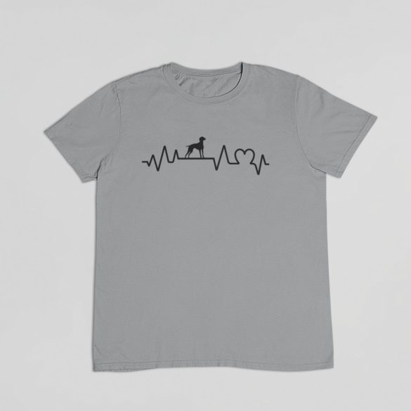 Vizsla heartbeat férfi póló