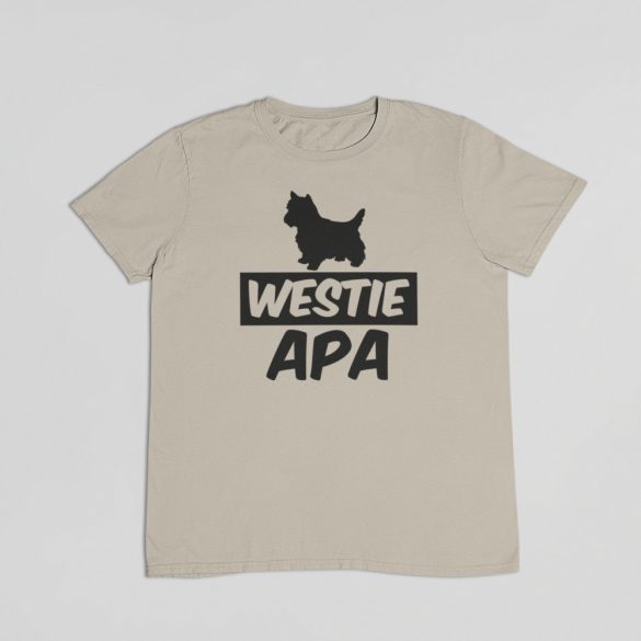 Westie apa férfi póló
