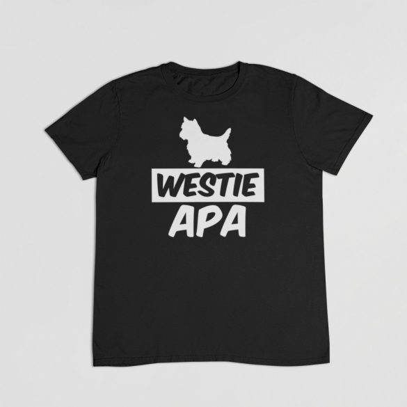 Westie apa férfi póló