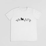 Westie heartbeat férfi póló