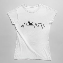 Westie heartbeat női póló