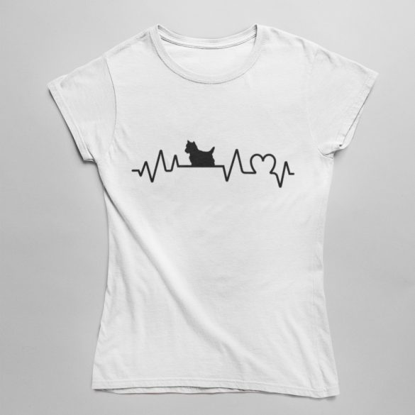 Westie heartbeat női póló