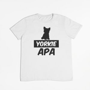 Yorkie apa férfi póló