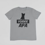 Yorkie apa férfi póló