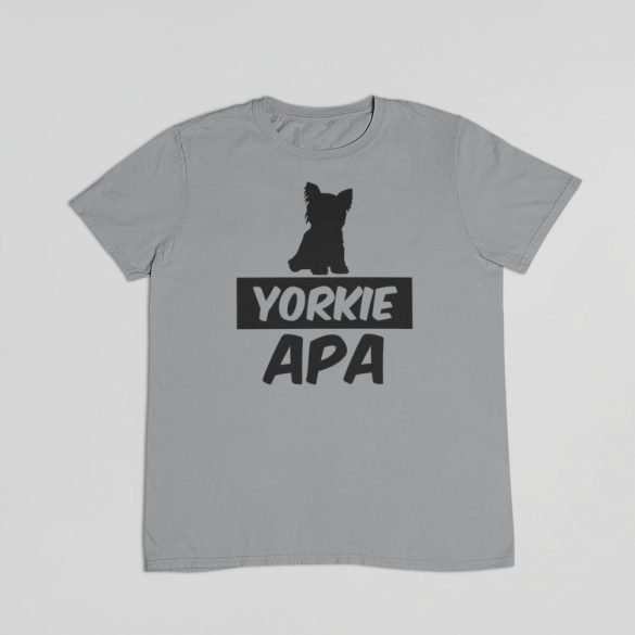 Yorkie apa férfi póló