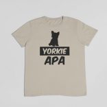 Yorkie apa férfi póló