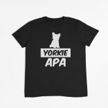 Yorkie apa férfi póló