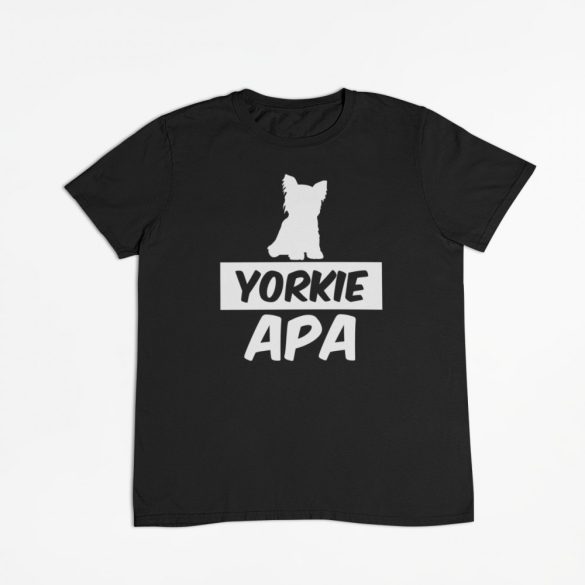 Yorkie apa férfi póló